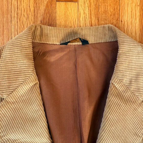 Levis Vintage 70s Western Tan Corduroy Blazer - Picture 5 of 10